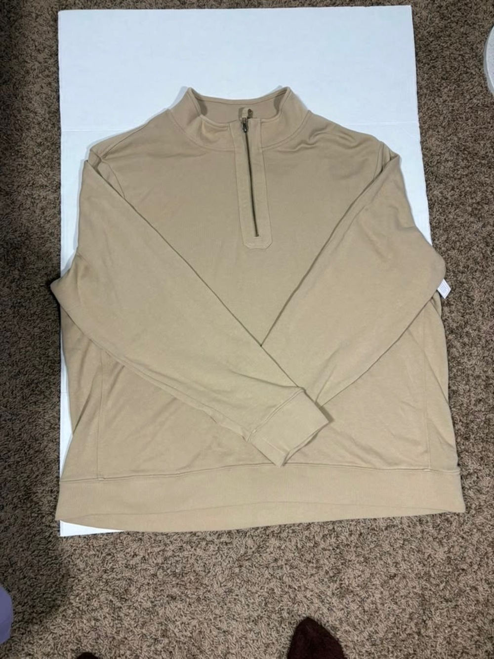 George Beige Quarter-Zip Pullover